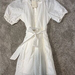 A New Day White Eyelet Dress